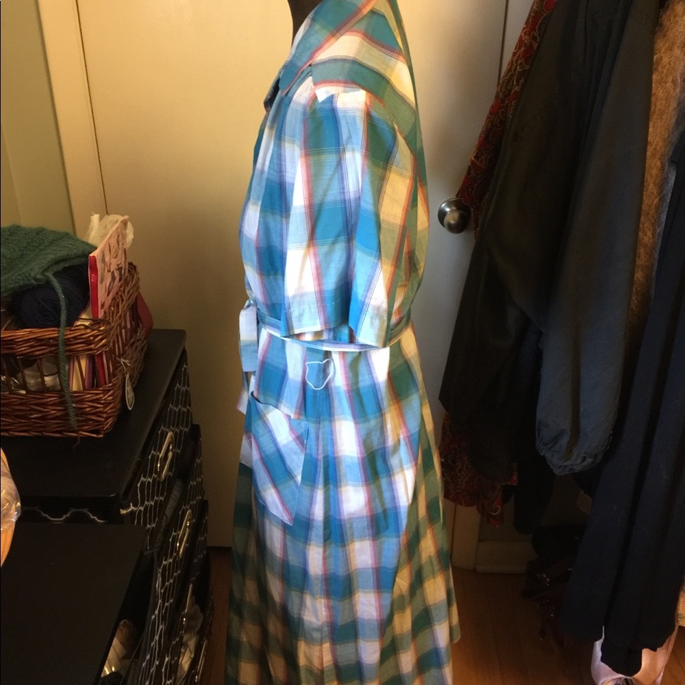Vintage Cotton House Dress M - image 3